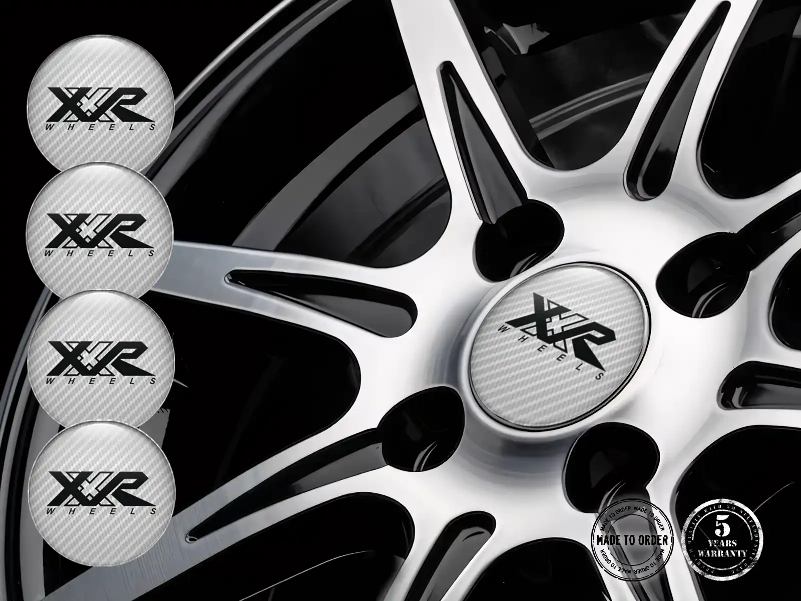 XXR Resin Domed Stickers Racing Rim Logos